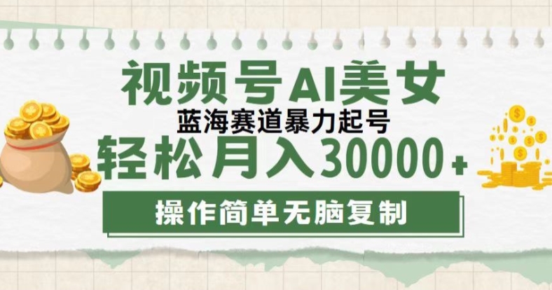 (182)视频号创作者计划，下半年全新赛道，无需剪辑，AI生成，稳过原创，小白落地实操教学-创业网宝藏库