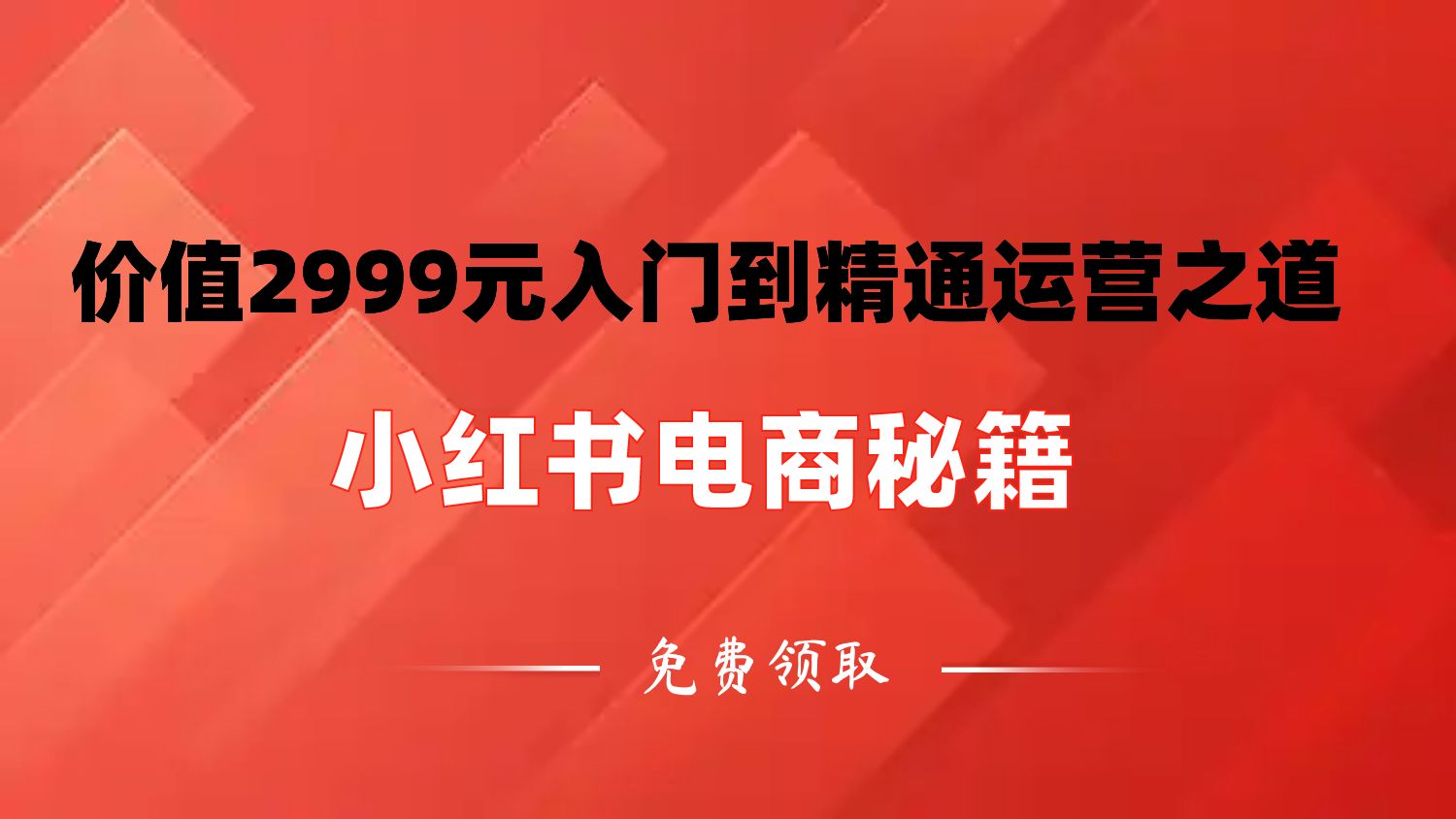 x2.【小红书电商秘籍】2999元解锁从入门到精通的运营之道-创业网宝藏库