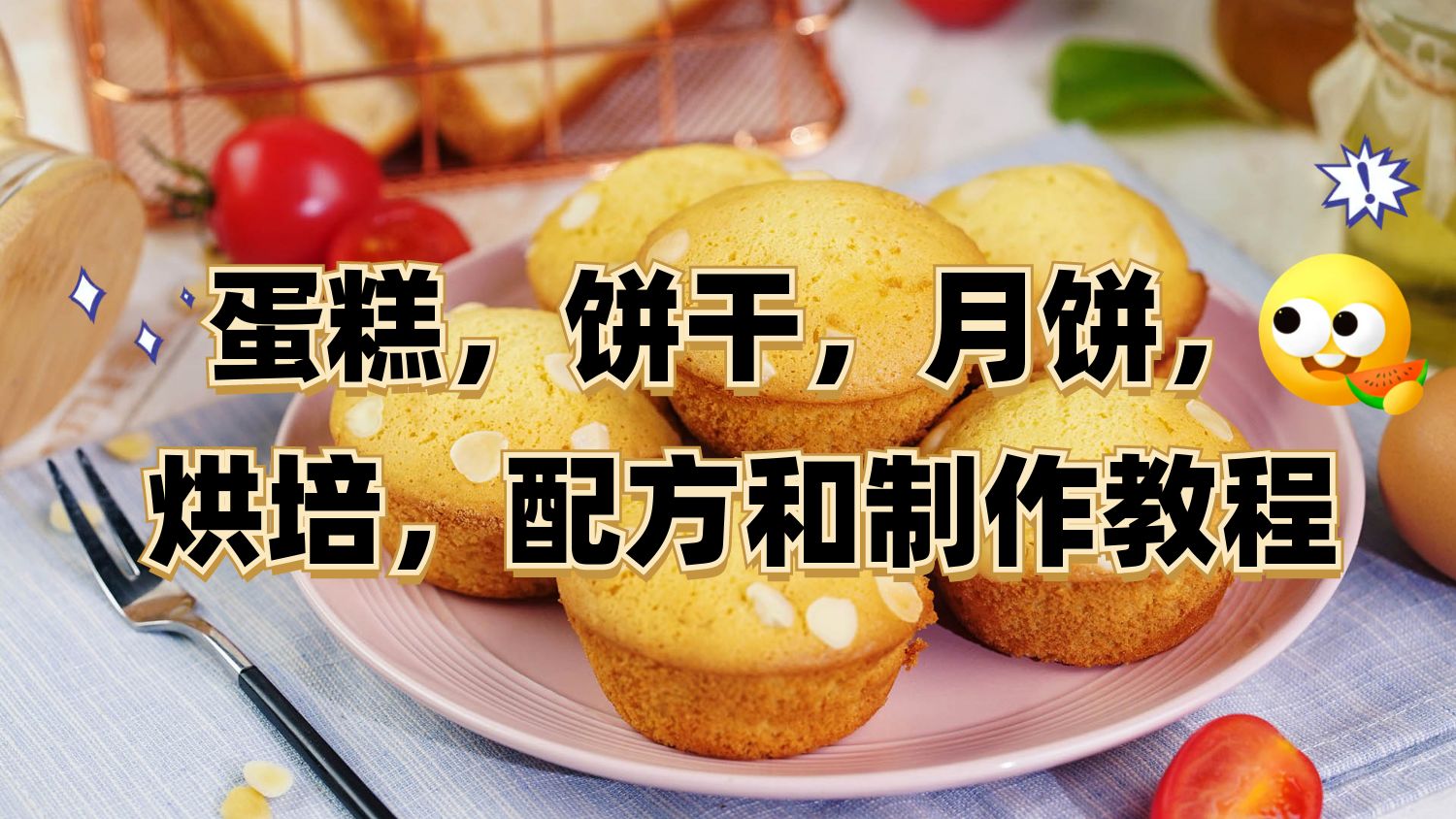 （737.餐饮小吃）蛋糕，饼干，烘培，月饼，面包，配方和制作教程-创业网宝藏库