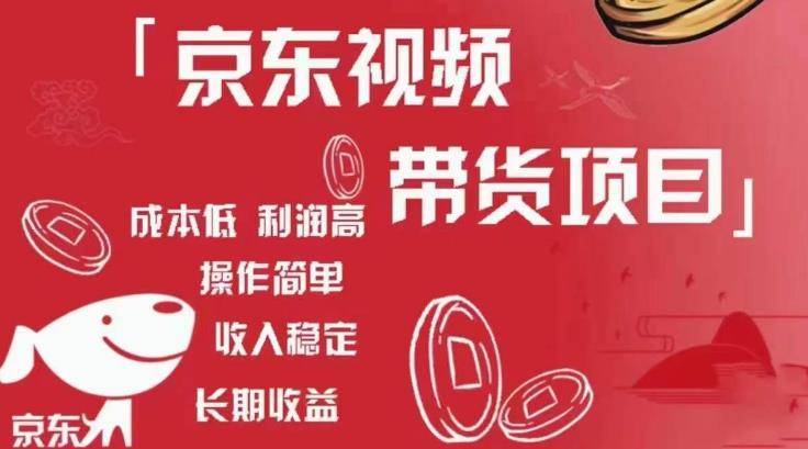（962.网创教程）京东带货代运营，年底翻身项目，只需上传视频，单月稳定变现8k-创业网宝藏库