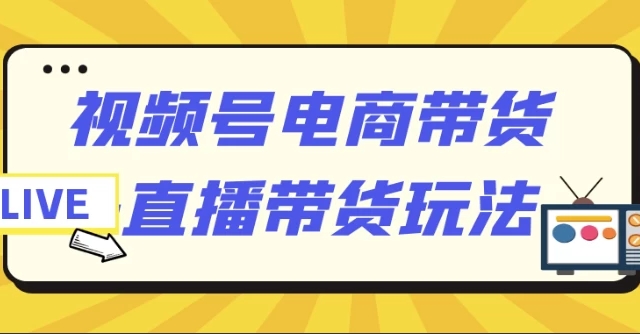 （1061.网创教程）视频号电商带货+直播带货玩法-创业网宝藏库